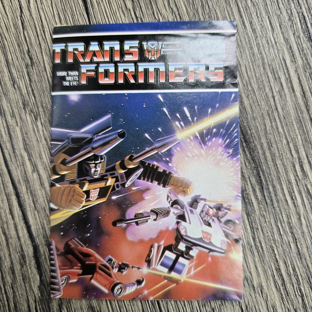 VTG 1984 Transformers Identify/Checklist Poster‎ Booklet Hasbro Printed in Japan